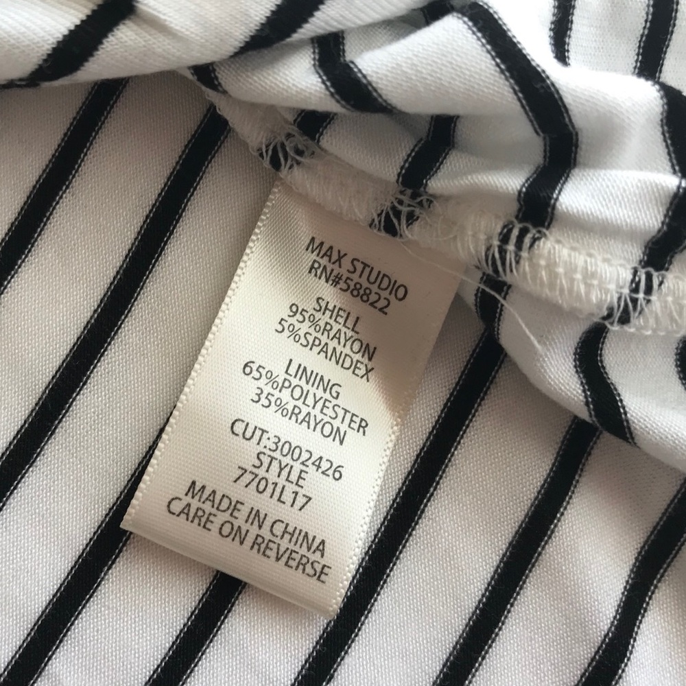 🆕 Max Studio Stripe Wrap Skirt - Picture 4 of 4